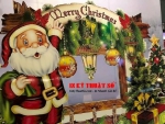 Nhận in vật phẩm trang trí Noel, Giáng Sinh, in banner stand store