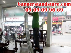 Kệ X - Standy - Standee - X banner A4